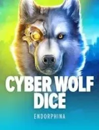 cyber wolf dice slot logo